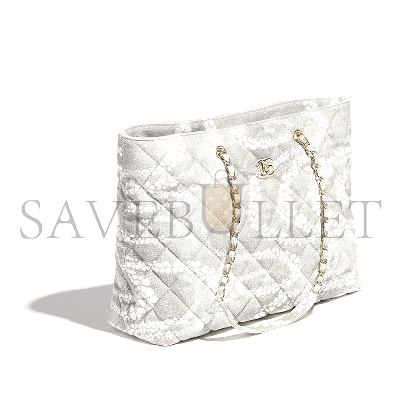 CHANEL MASTER SHOPPING BAG PRINTED DENIM AS5429 (37*28.5*13cm)